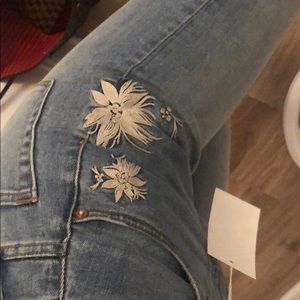 J Crew embroidered jeans